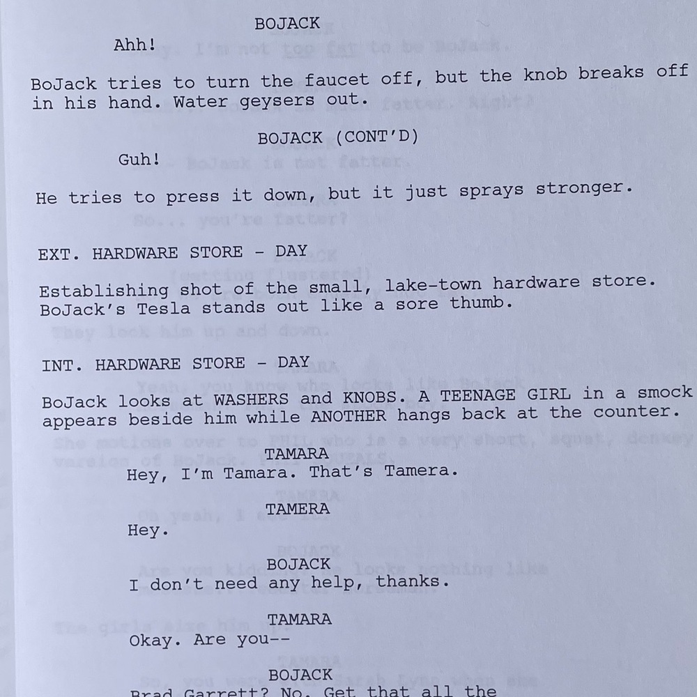 Bojack Horseman 2016 The Old Sugarman Place Episode Table Draft Script ICONIC!! - Picture 8 of 12